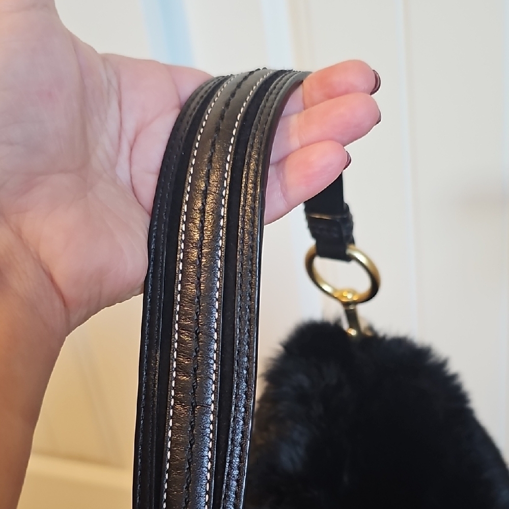 Coach 2005 Vintage Soho Rabbit FUR Hobo Bag EUC - Picture 8 of 10